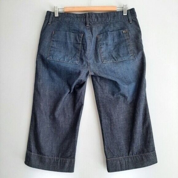 JOE'S JEANS \ Capri Cropped Mid Rise Dark Wash Sz 29 - Picture 4 of 8